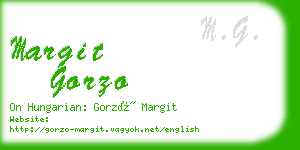 margit gorzo business card